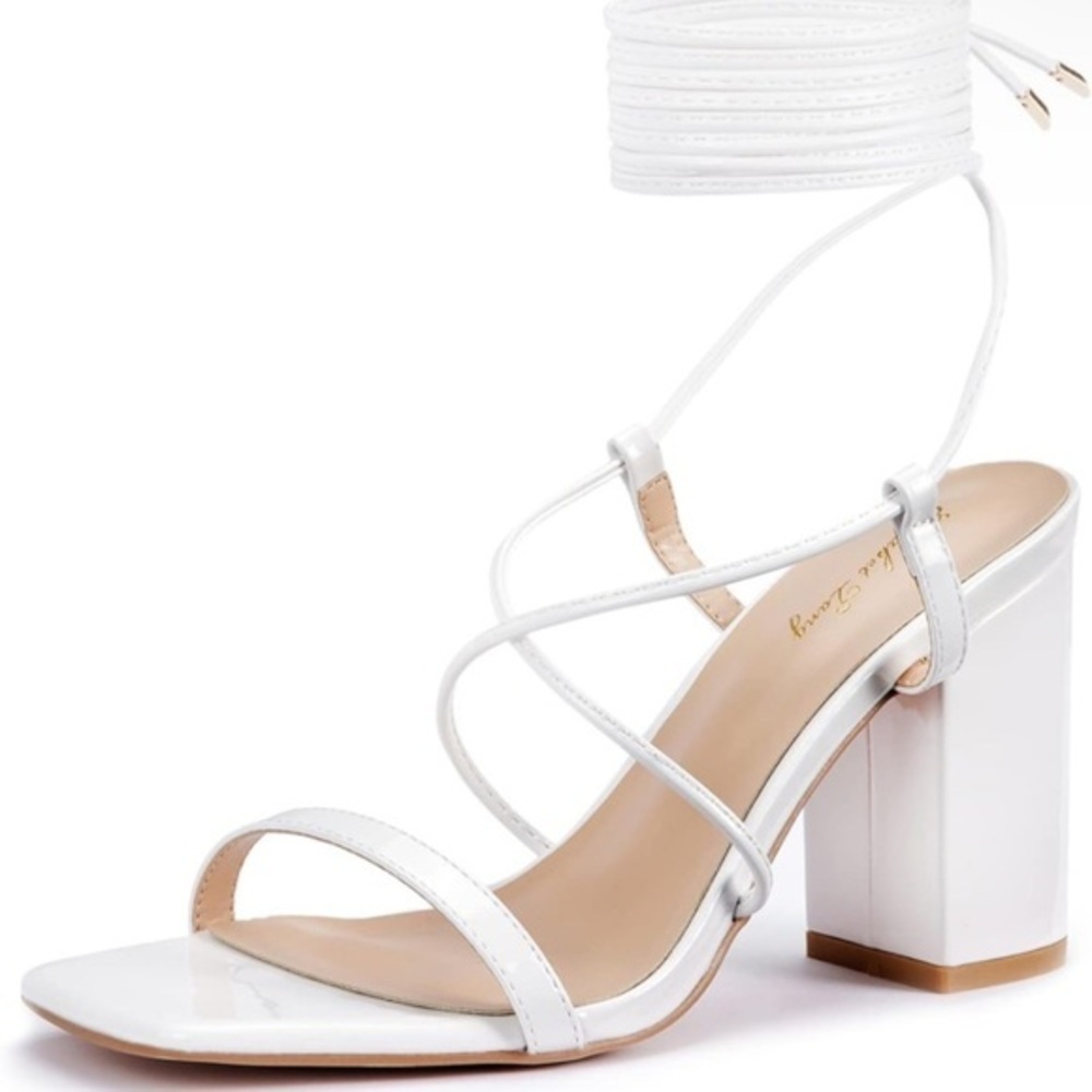 Elisabet Tang Lace Up Heels